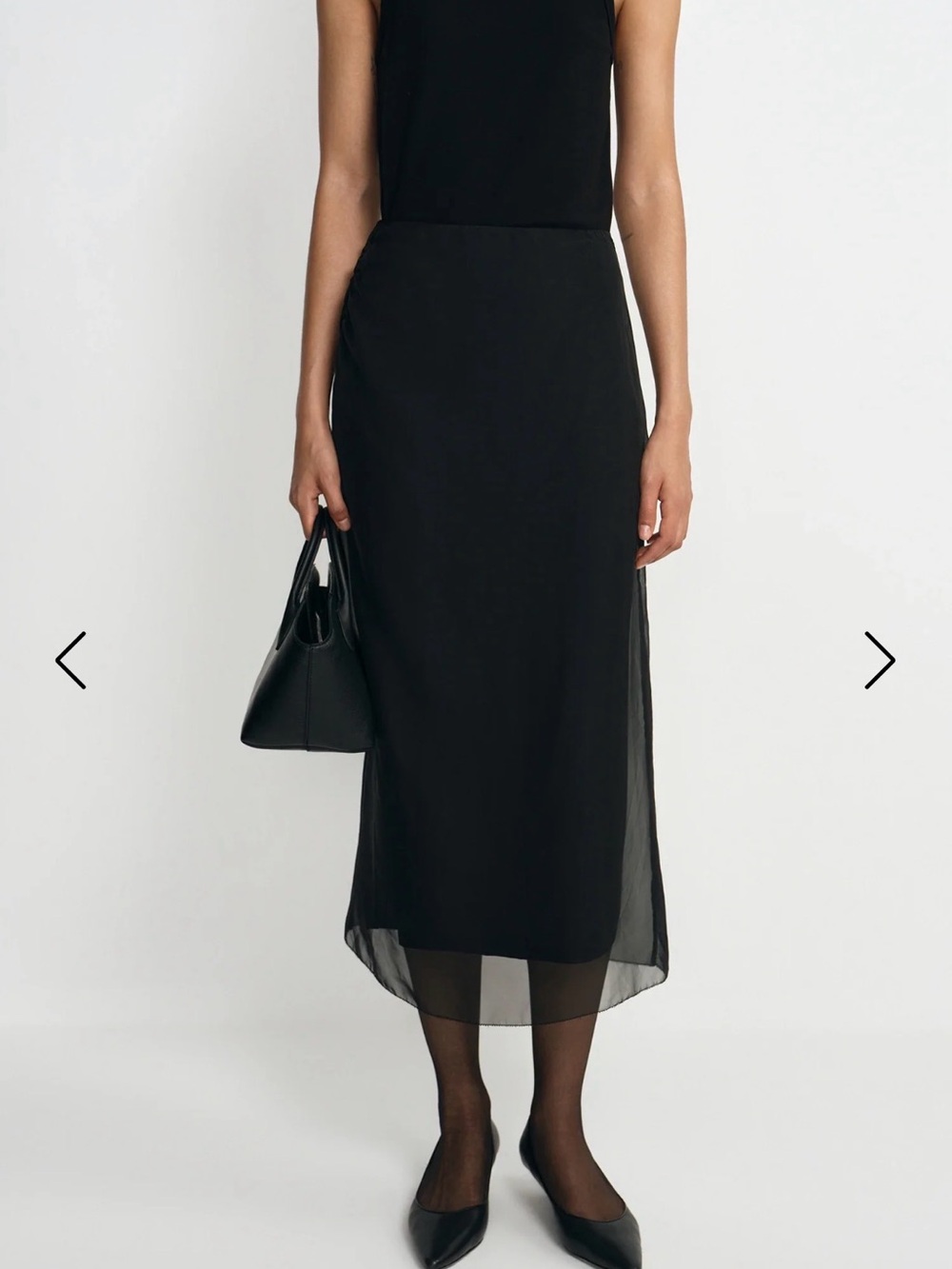 Rue Sophie Viv Double Layered Organza Sheer Skirt NWT